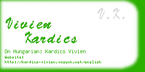 vivien kardics business card
